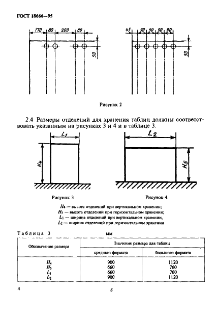 ГОСТ 18666-95 Шкафы для учебных пособий. Функциональные размеры (фото 7 из 9)