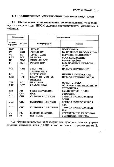 ГОСТ 19768-93 Информационная технология. Наборы 8-битных кодированных символов. Двоичный код обработки информации (фото 7 из 12)