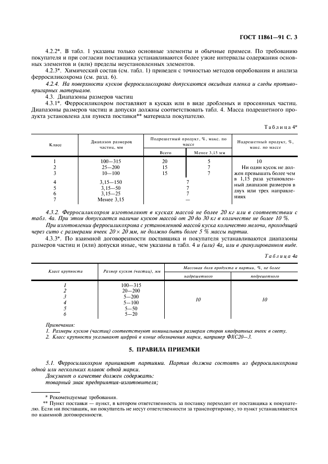 ГОСТ 11861-91 Ферросиликохром. Технические требования и условия поставки (фото 4 из 7)
