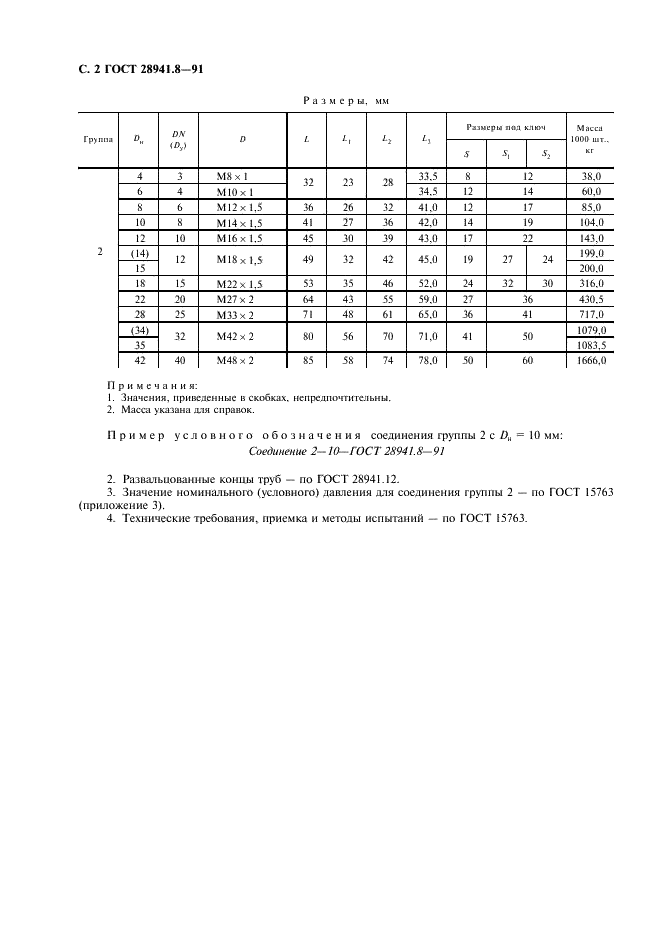ГОСТ 28941.8-91 Соединения трубопроводов с развальцовкой трубы угловые ввертные. Конструкция (фото 4 из 4)