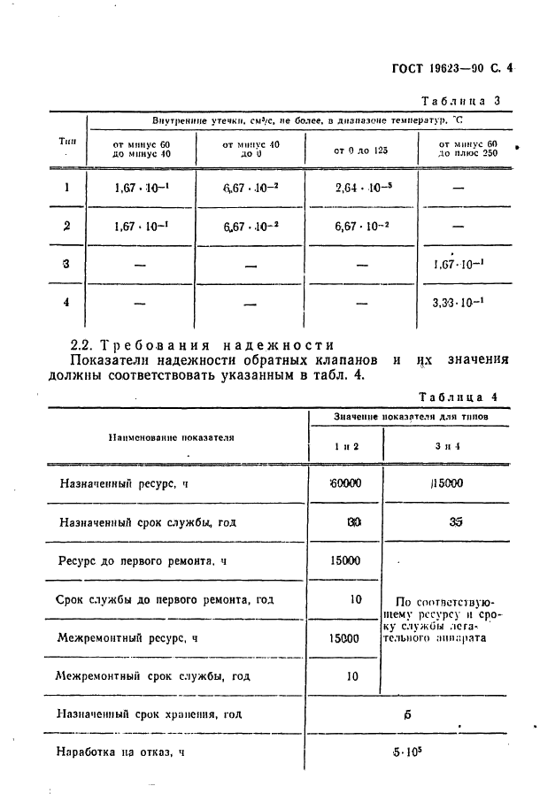 ГОСТ 19623-90 Клапаны обратные воздушных систем летательных аппаратов. Типы и общие технические требования (фото 5 из 8)