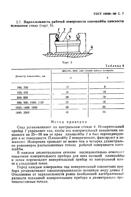 ГОСТ 16460-90 Столы делительные поворотные агрегатных станков. Основные размеры. Нормы точности (фото 8 из 10)