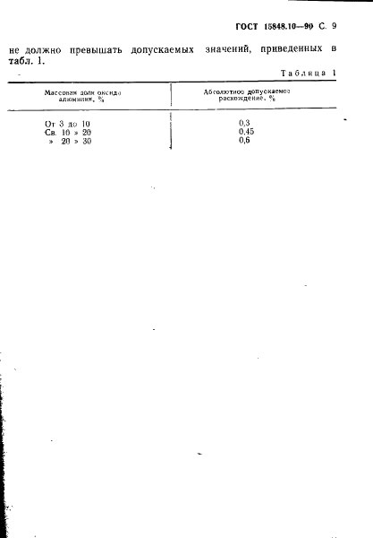 ГОСТ 15848.10-90 Руды хромовые и концентраты. Методы определения оксида аллюминия (фото 9 из 14)