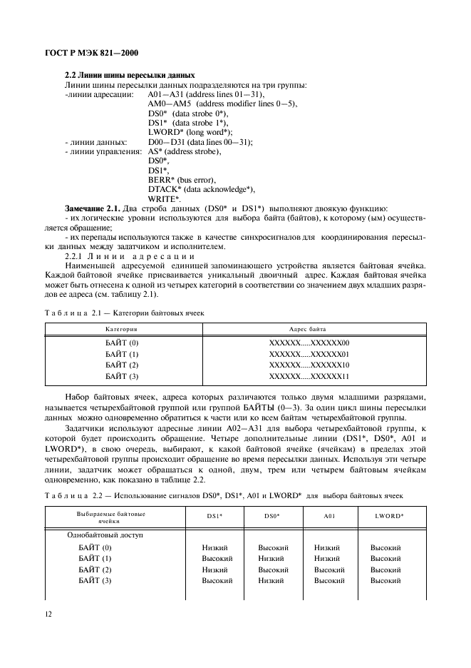ГОСТ Р МЭК 821-2000 Магистраль микропроцессорных систем для обмена информацией разрядностью от 1 до 4 байтов (магистраль VME) (фото 22 из 214)