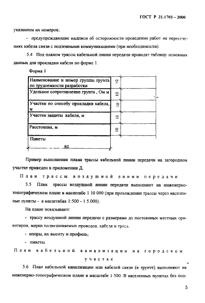 ГОСТ Р 21.1703-2000 Система проектной документации для строительства. Правила выполнения рабочей документации проводных средств связи  (фото 9 из 54)