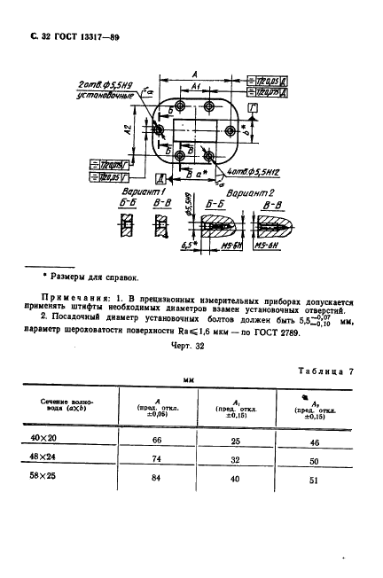 ГОСТ 13317-89 Элементы соединения СВЧ трактов радиоизмерительных приборов. Присоединительные размеры (фото 33 из 46)
