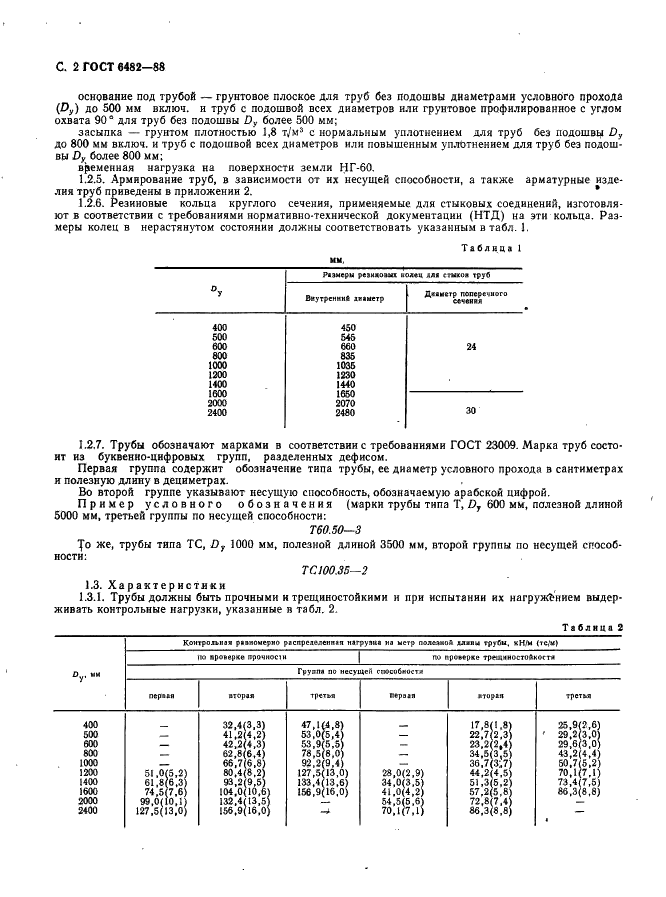 ГОСТ 6482-88 Трубы железобетонные безнапорные. Технические условия (фото 4 из 80)