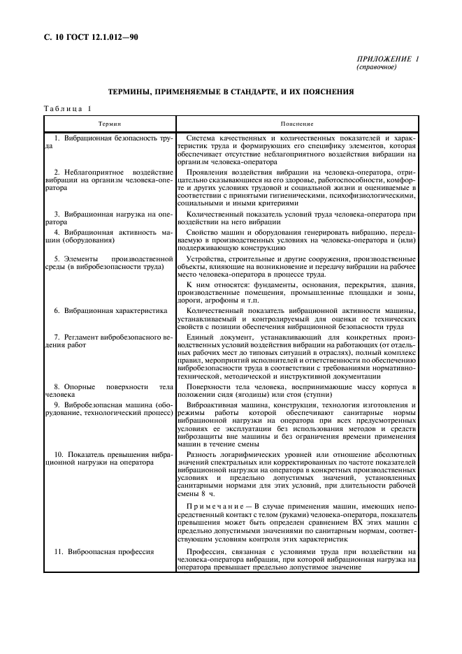 ГОСТ 12.1.012-90 Система стандартов безопасности труда. Вибрационная безопасность. Общие требования (фото 11 из 31)