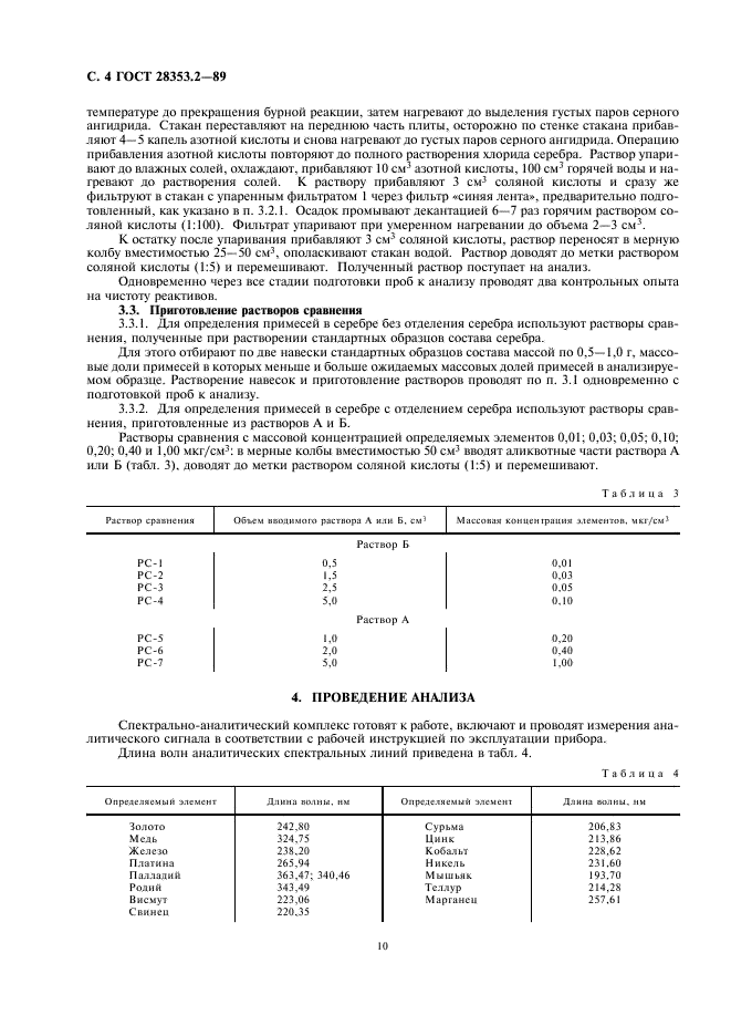 ГОСТ 28353.2-89 Серебро. Метод атомно-эмиссионного анализа с индукционной плазмой (фото 4 из 6)