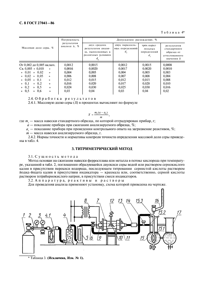 ГОСТ 27041-86 Ферросплавы, хром и марганец металлические. Методы определения серы (фото 9 из 14)