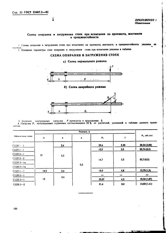 ГОСТ 22687.2-85 Стойки цилиндрические железобетонные центрифугированные для опор высоковольтных линий электропередачи. Конструкция и размеры (фото 35 из 39)