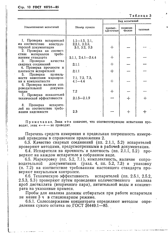ГОСТ 10731-85 Испарители поверхостного типа для паротурбинных электростанций. Общие технические условия (фото 12 из 24)