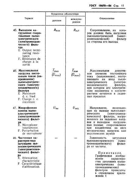 ГОСТ 18670-84 Фильтры пьезоэлектрические и электромеханические. Термины и определения (фото 13 из 48)