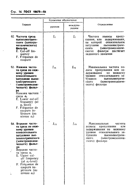 ГОСТ 18670-84 Фильтры пьезоэлектрические и электромеханические. Термины и определения (фото 18 из 48)