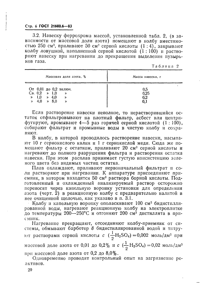 ГОСТ 21600.6-83 Феррохром. Метод определения азота (фото 6 из 8)
