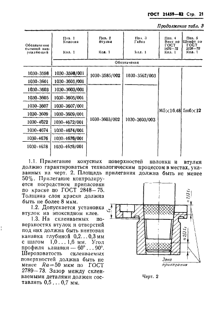 ГОСТ 21459-82 Направляющие съемные для штампов листовой штамповки. Конструкция и размеры (фото 24 из 45)