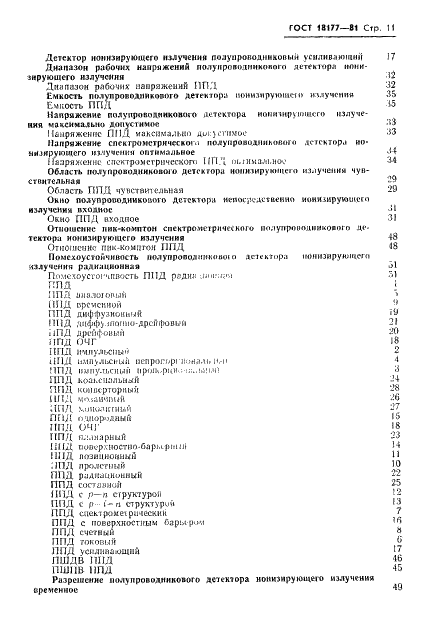 ГОСТ 18177-81 Детекторы ионизирующих излучений полупроводниковые. Термины и определения (фото 13 из 22)