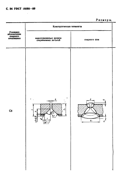 ГОСТ 16098-80 Соединения сварные из двухслойной коррозионностойкой стали. Основные типы, конструктивные элементы и размеры (фото 35 из 89)