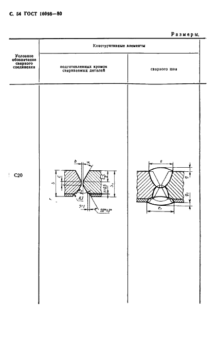 ГОСТ 16098-80 Соединения сварные из двухслойной коррозионностойкой стали. Основные типы, конструктивные элементы и размеры (фото 55 из 89)