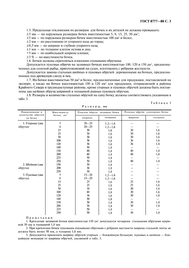 ГОСТ 8777-80 Бочки деревянные заливные и сухотарные. Технические условия (фото 4 из 15)