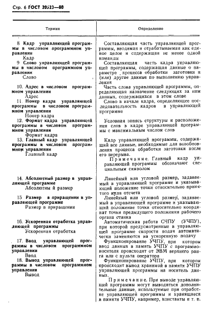 ГОСТ 20523-80 Устройства числового программного управления станками. Термины и определения (фото 7 из 10)