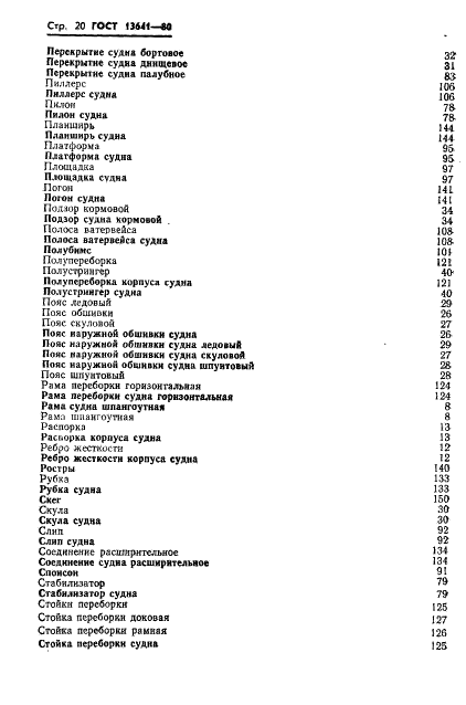 ГОСТ 13641-80 Элементы металлического корпуса надводных кораблей и судов конструктивные. Термины и определения (фото 23 из 34)
