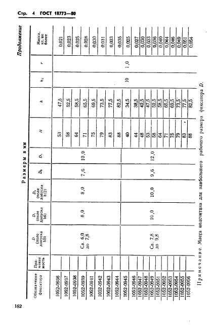 ГОСТ 18773-80 Фиксаторы стержневые удлиненные. Конструкция и размеры (фото 4 из 5)