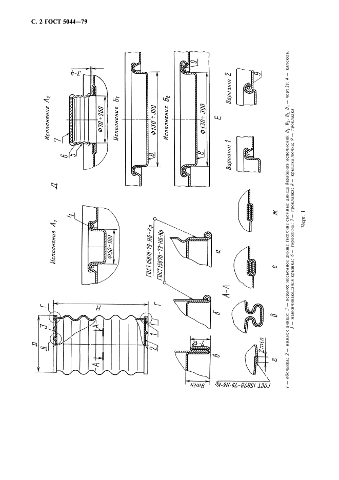 ГОСТ 5044-79 Барабаны стальные тонкостенные для химических продуктов. Технические условия (фото 3 из 11)