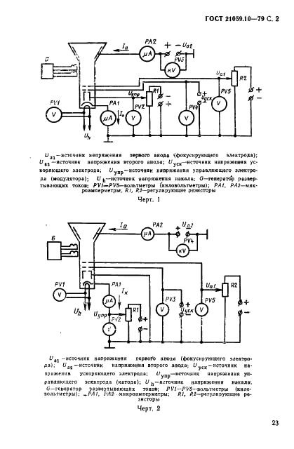 ГОСТ 21059.10-79 Кинескопы для черно-белого и цветного телевидения. Метод измерения фокусирующего напряжения (фото 2 из 4)