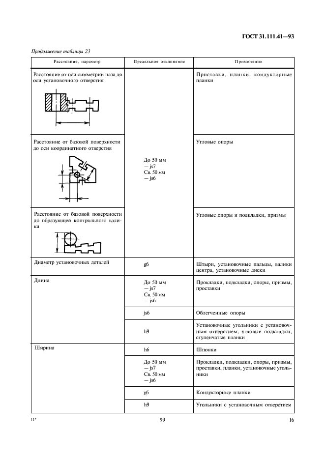 ГОСТ 31.111.41-93 Детали и сборочные единицы универсально-сборных приспособлений к металлорежущим станкам. Основные параметры. Конструктивные элементы. Нормы точности (фото 18 из 25)