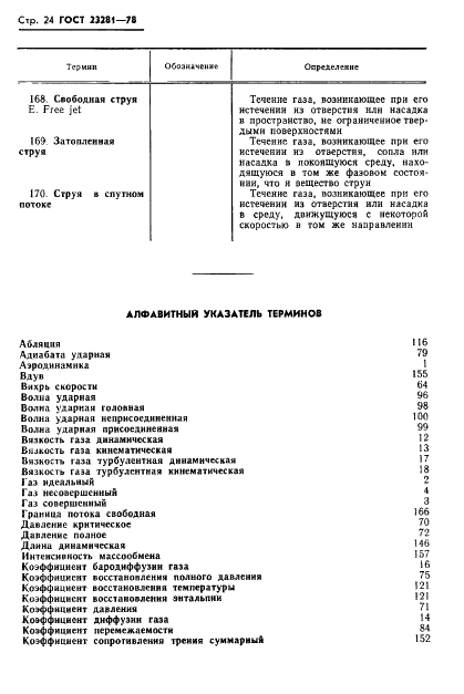 ГОСТ 23281-78 Аэродинамика летательных аппаратов. Термины, определения и буквенные обозначения (фото 25 из 33)