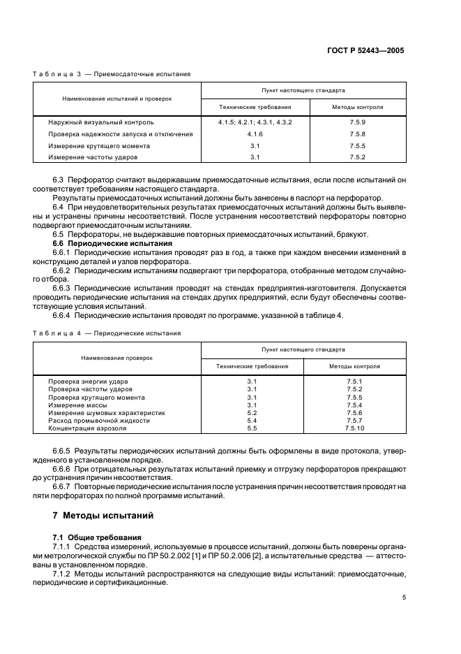 ГОСТ Р 52443-2005 Перфораторы пневматические колонковые. Общие технические требования (фото 7 из 12)