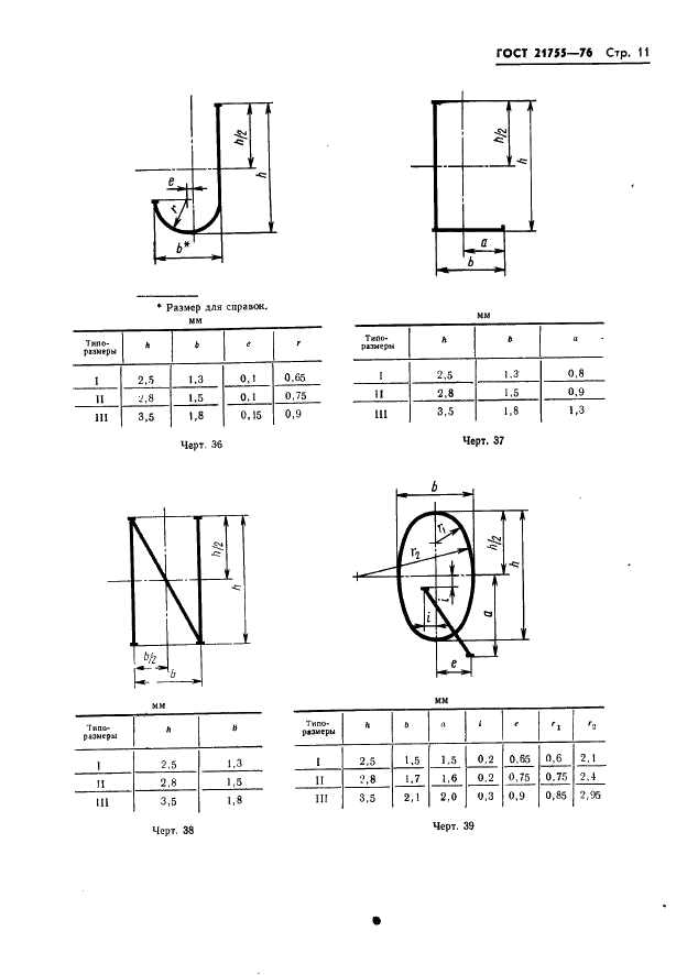 ГОСТ 21755-76 Аппараты телеграфные буквопечатающие стартстопные пятиэлементного кода. Шрифты. Размеры символов и их начертание (фото 12 из 25)