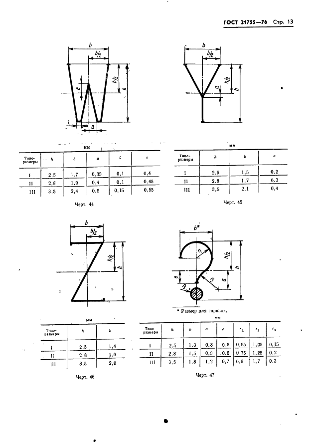 ГОСТ 21755-76 Аппараты телеграфные буквопечатающие стартстопные пятиэлементного кода. Шрифты. Размеры символов и их начертание (фото 14 из 25)