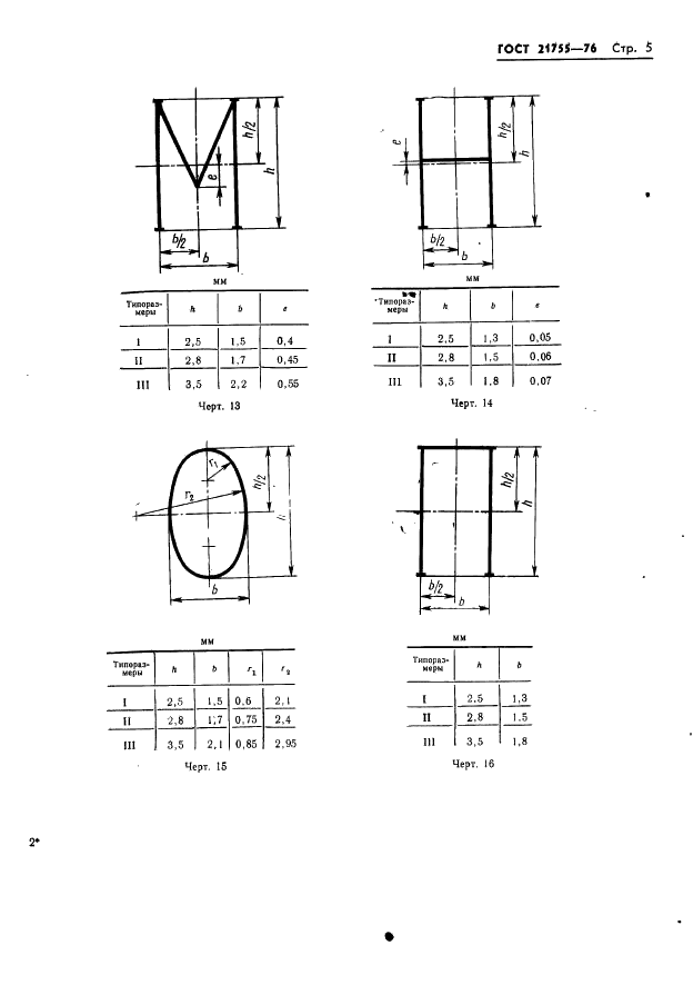 ГОСТ 21755-76 Аппараты телеграфные буквопечатающие стартстопные пятиэлементного кода. Шрифты. Размеры символов и их начертание (фото 6 из 25)