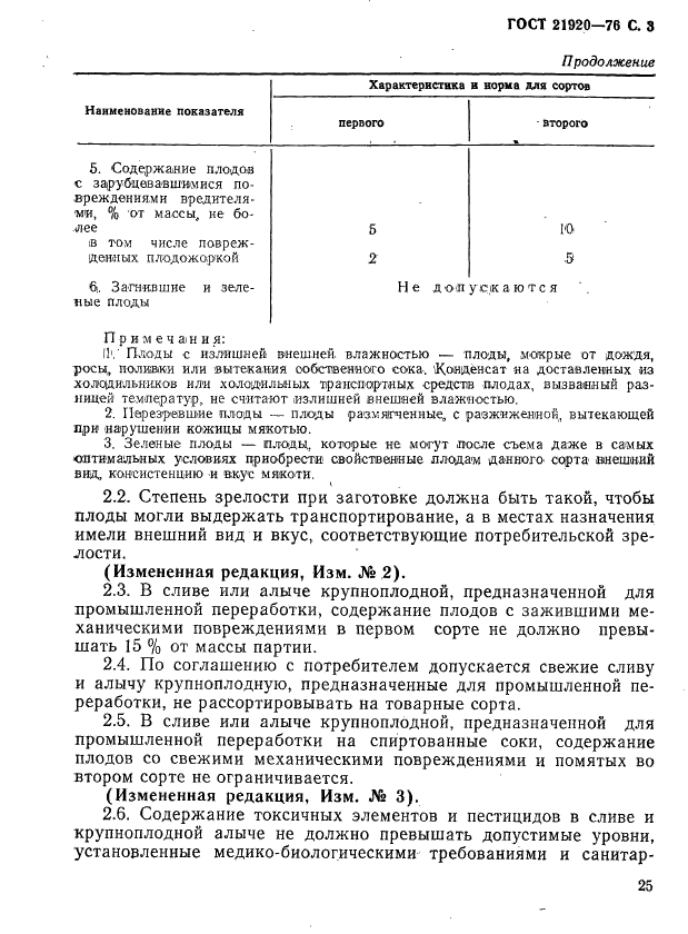 ГОСТ 21920-76 Слива и алыча крупноплодная свежие. Технические условия (фото 3 из 15)