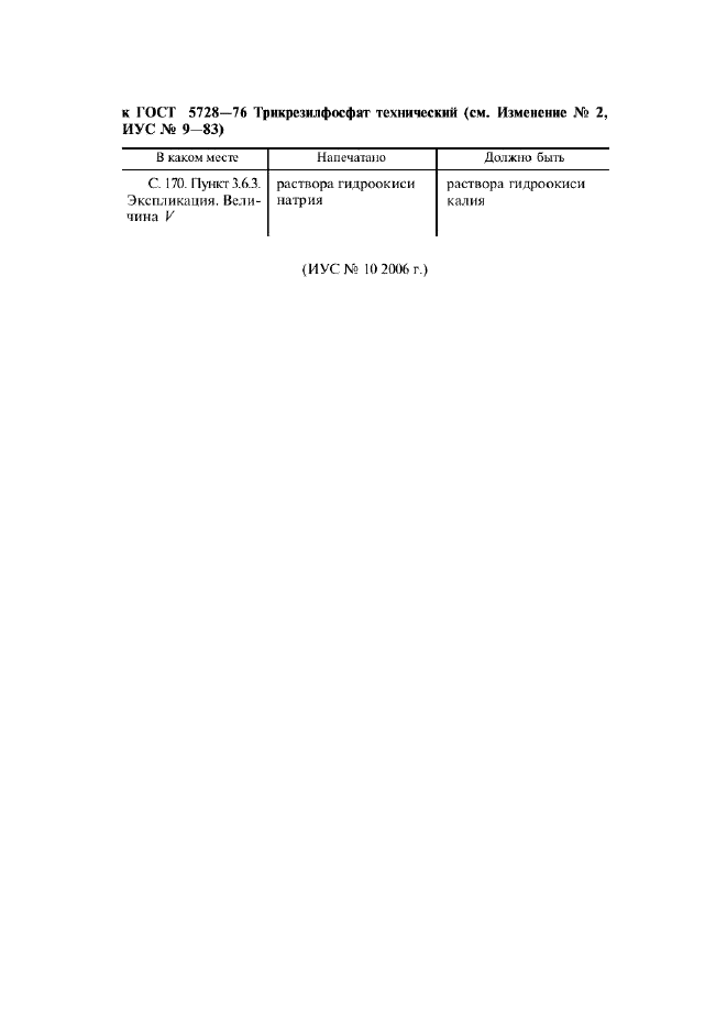 ГОСТ 5728-76 Трикрезилфосфат технический. Технические условия (фото 2 из 11)