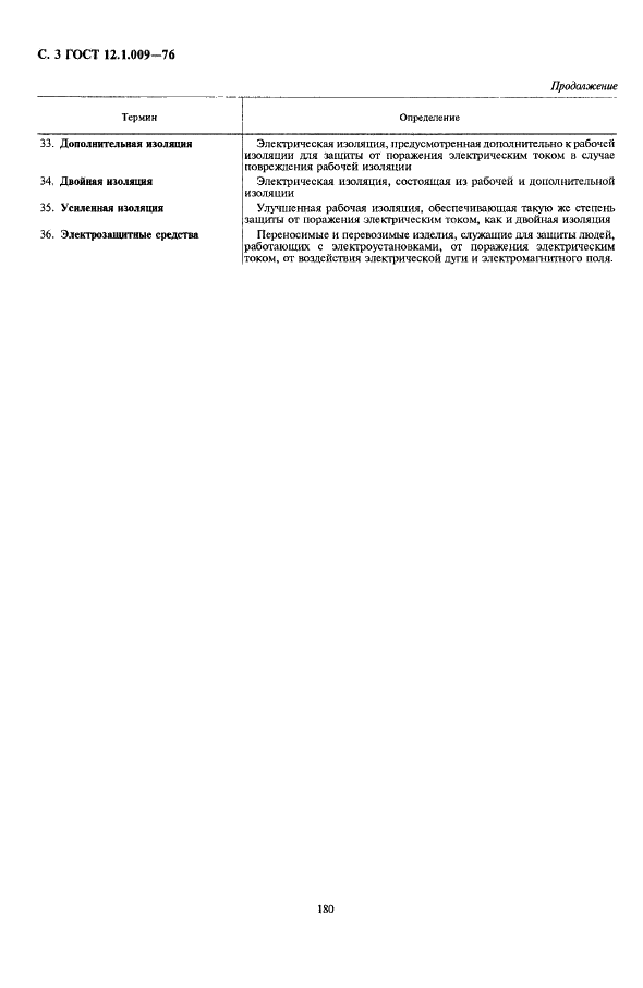 ГОСТ 12.1.009-76 Система стандартов безопасности труда. Электробезопасность. Термины и определения (фото 3 из 4)