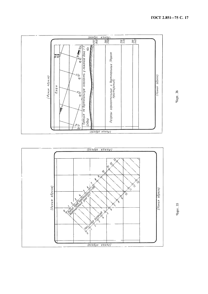 ГОСТ 2.851-75 Горная графическая документация. Общие правила выполнения горных чертежей (фото 18 из 22)