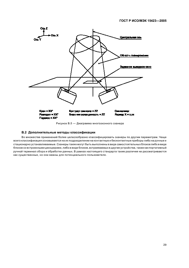 ГОСТ Р ИСО/МЭК 15423-2005 Автоматическая идентификация. Кодирование штриховое. Общие требования к испытаниям сканеров и декодеров штрихового кода (фото 33 из 36)