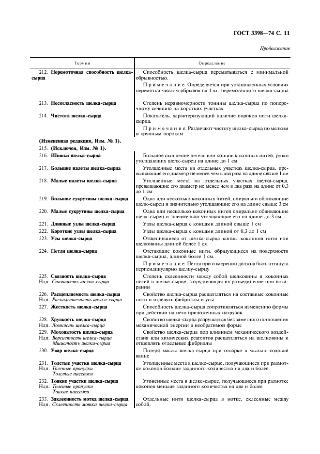 ГОСТ 3398-74 Производство шелка - сырца. Термины и определения (фото 12 из 19)