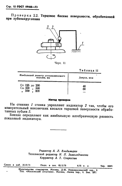 ГОСТ 19166-73 Станки зубозакругляющие. Нормы точности (фото 13 из 15)