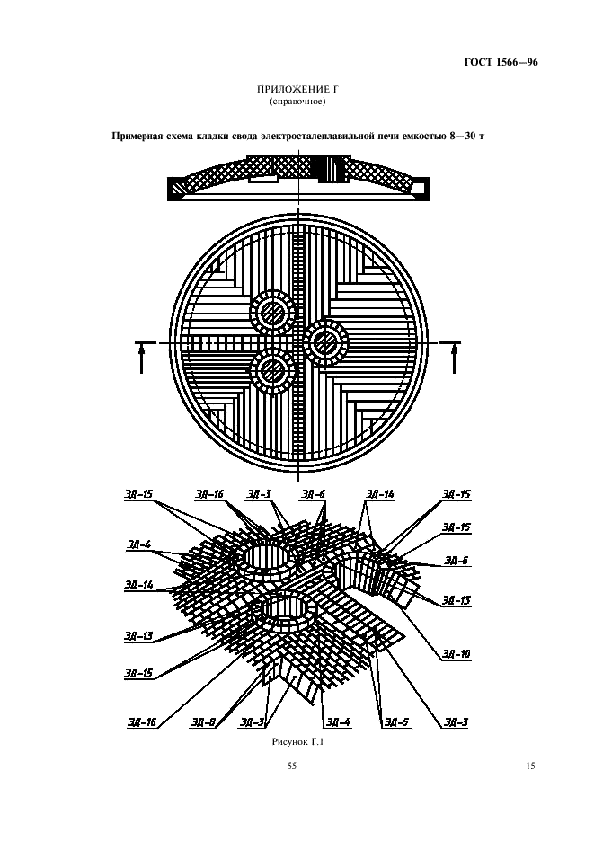 ГОСТ 1566-96 Изделия огнеупорные динасовые для электросталеплавильных печей. Технические условия (фото 17 из 18)