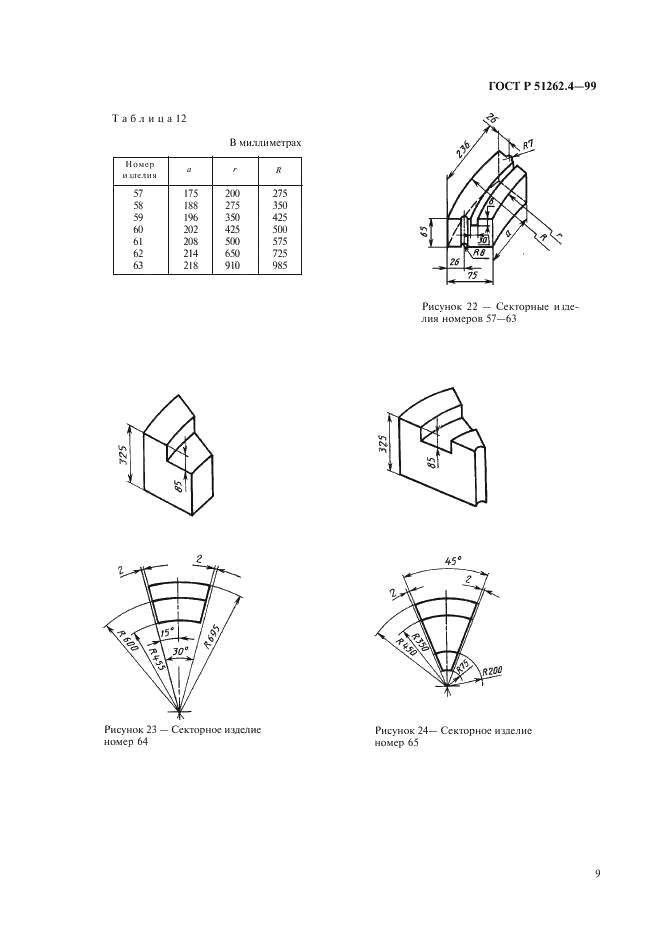ГОСТ Р 51262.4-99 Изделия огнеупорные фасонные общего назначения. Форма и размеры  (фото 11 из 19)