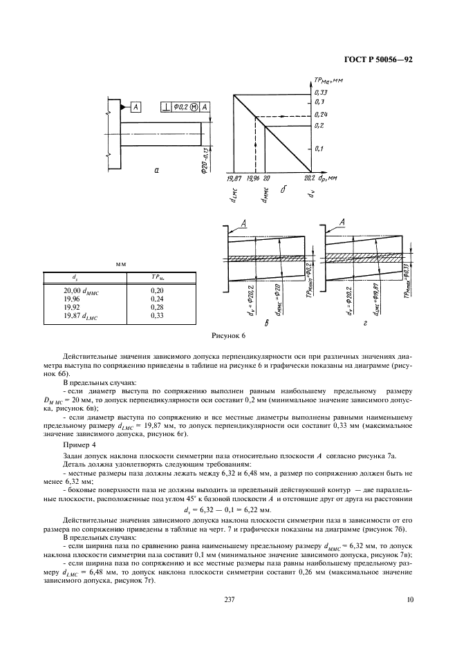 ГОСТ Р 50056-92 Основные нормы взаимозаменяемости. Зависимые допуски формы, расположения и координирующих размеров. Основные положения по применению (фото 11 из 22)
