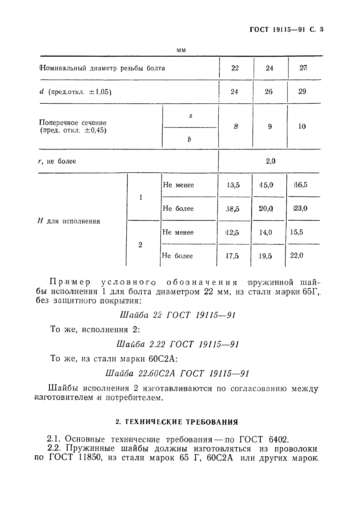 ГОСТ 19115-91 Шайбы пружинные путевые. Технические условия (фото 4 из 7)
