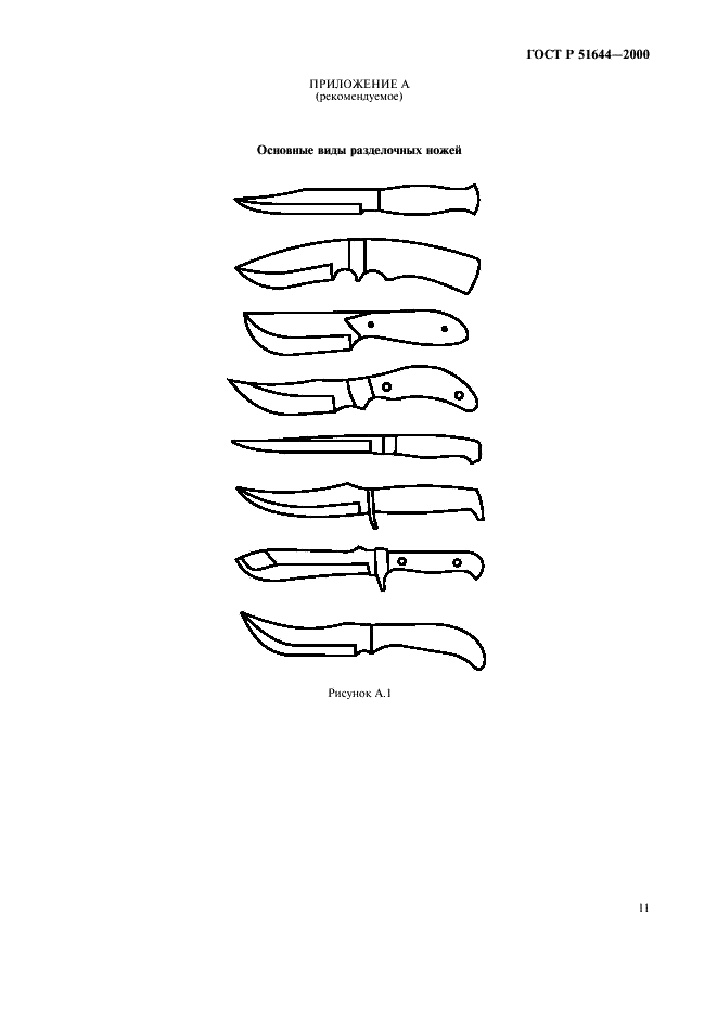 ГОСТ Р 51644-2000 Ножи разделочные и шкуросъемные. Общие технические условия (фото 14 из 17)