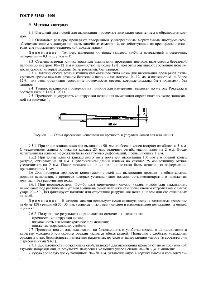 ГОСТ Р 51548-2000 Ножи для выживания. Общие технические условия (фото 10 из 12)