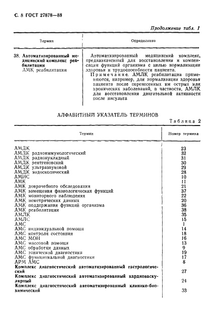 ГОСТ 27878-88 Системы и комплексы медицинские автоматизированные. Термины и определения (фото 9 из 15)