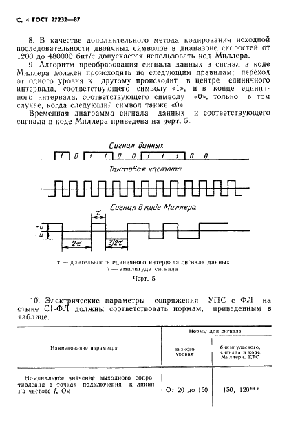 ГОСТ 27232-87 Стык аппаратуры передачи данных с физическими линиями. Основные параметры (фото 5 из 7)